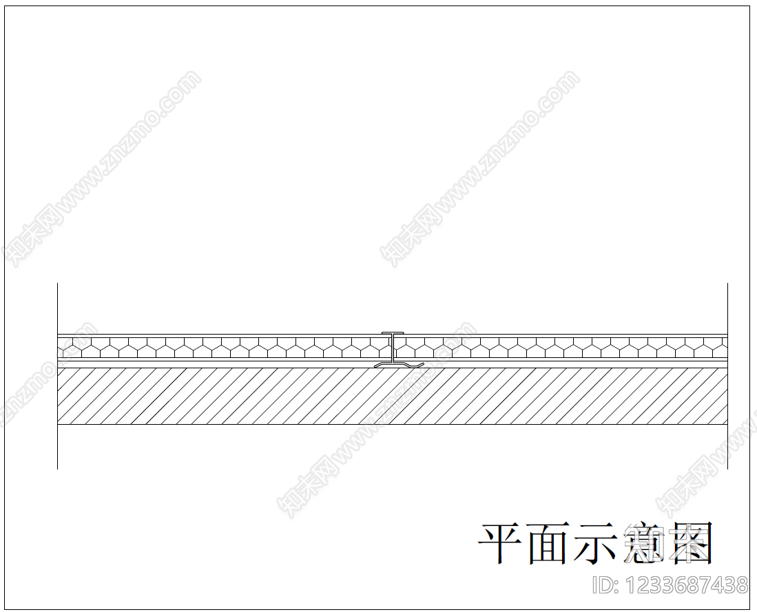 吊顶节点cad施工图下载【ID:1233687438】