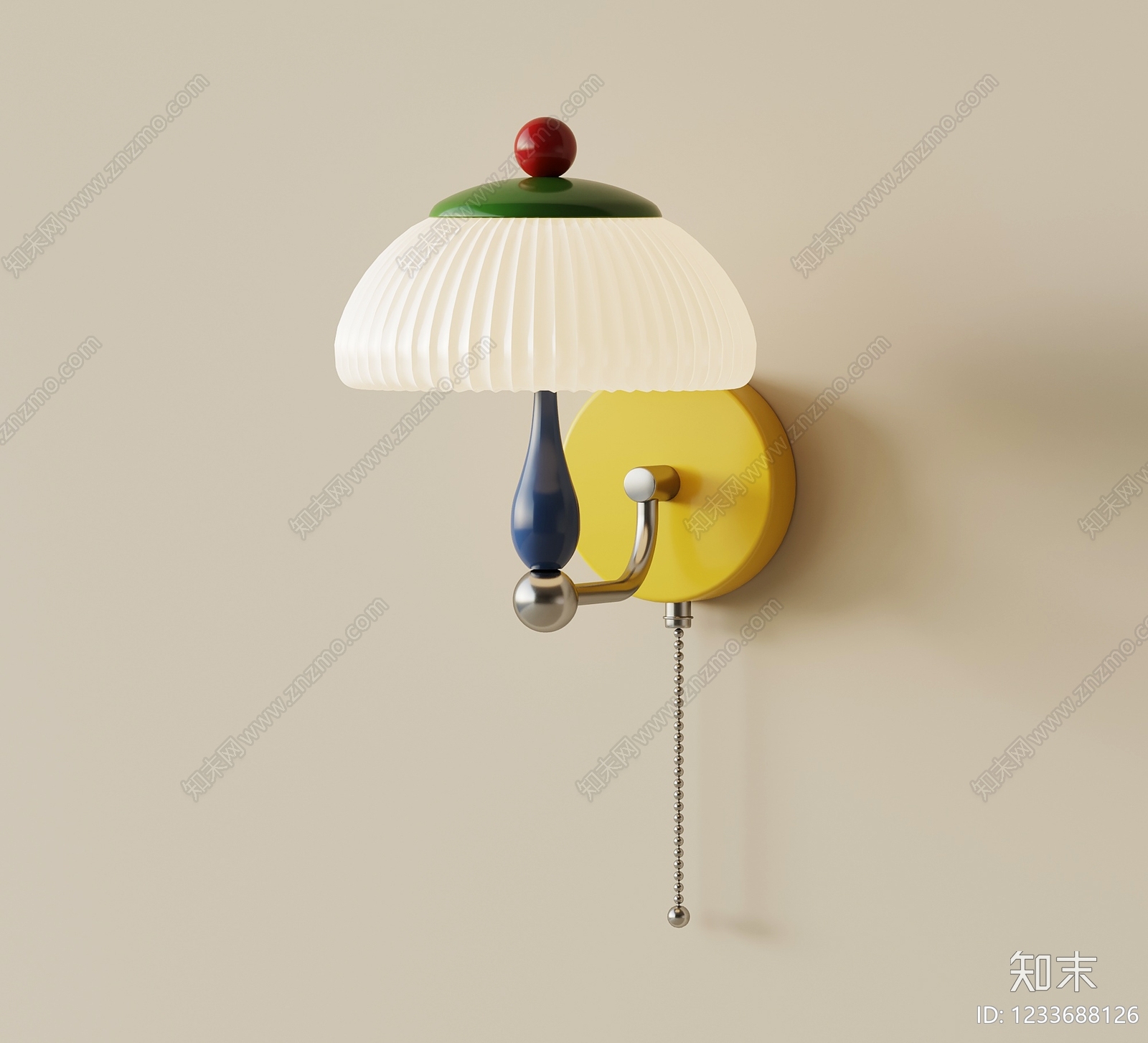 孟菲斯墙面壁灯SU模型下载【ID:1233688126】