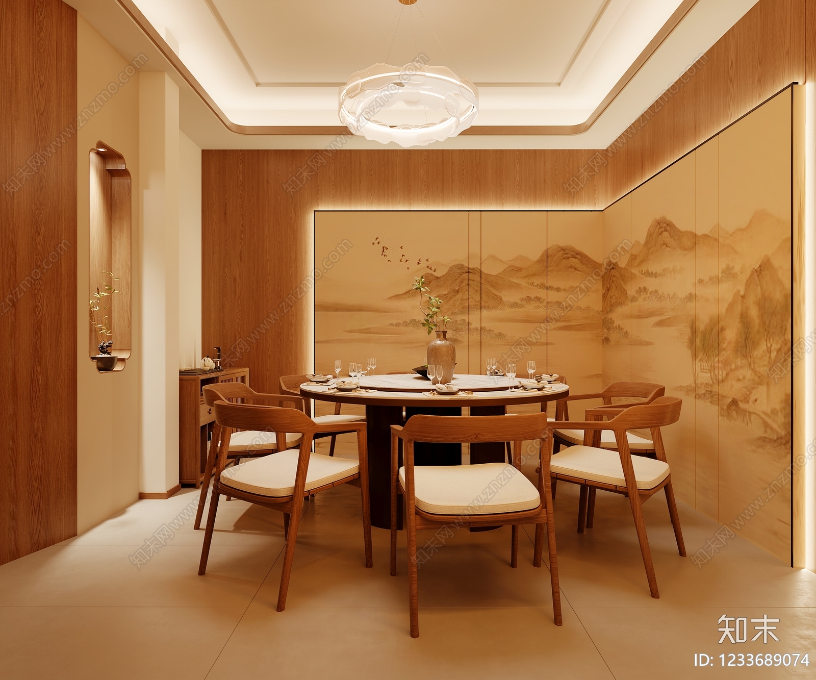 新中式包厢3D模型下载【ID:1233689074】