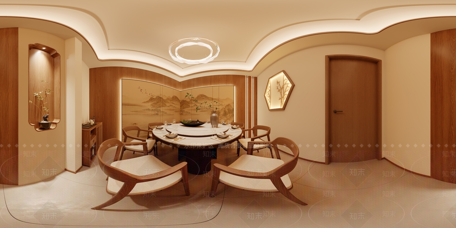 新中式包厢3D模型下载【ID:1233689074】