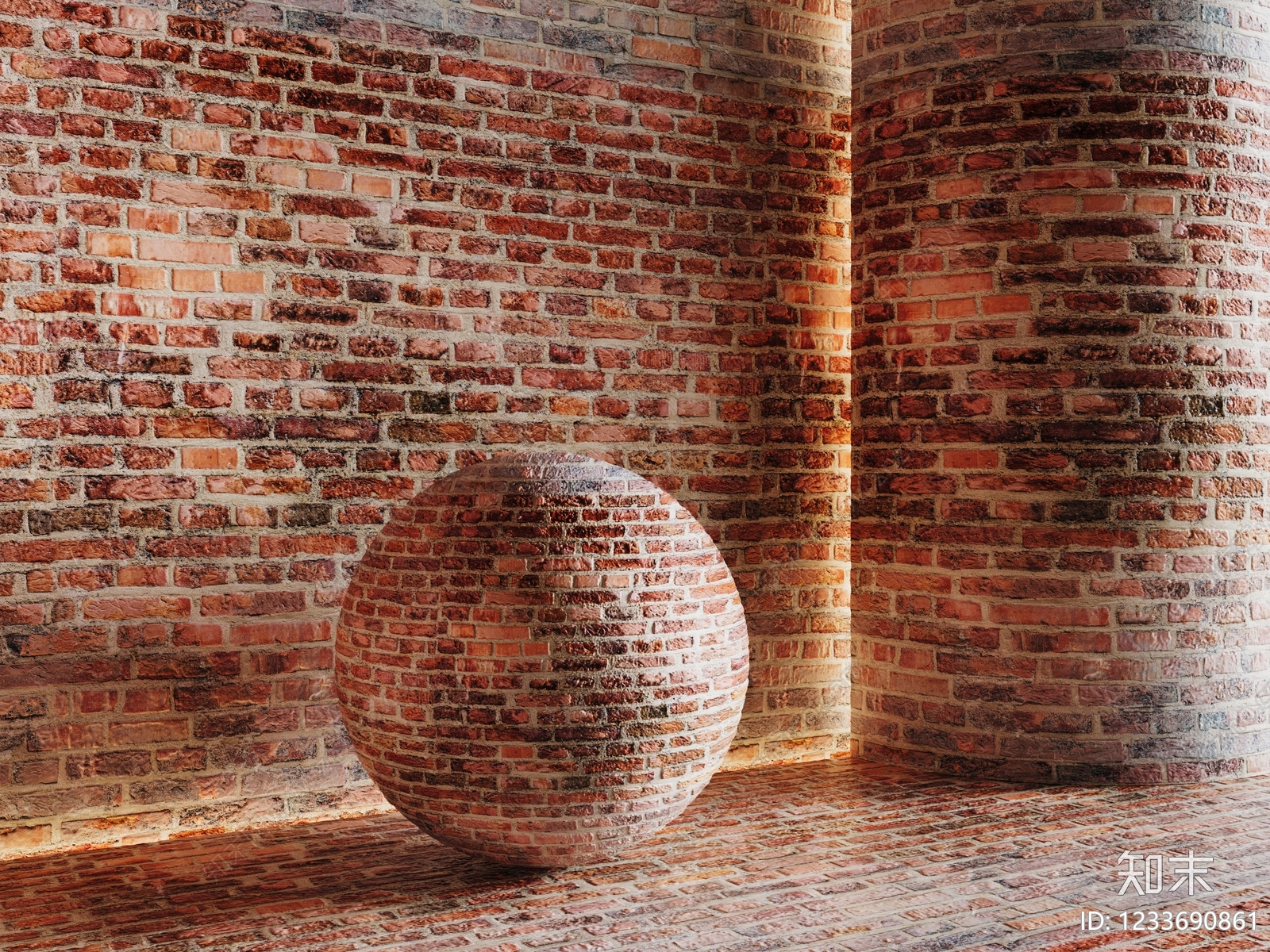 极简砖3D模型下载【ID:1233690861】