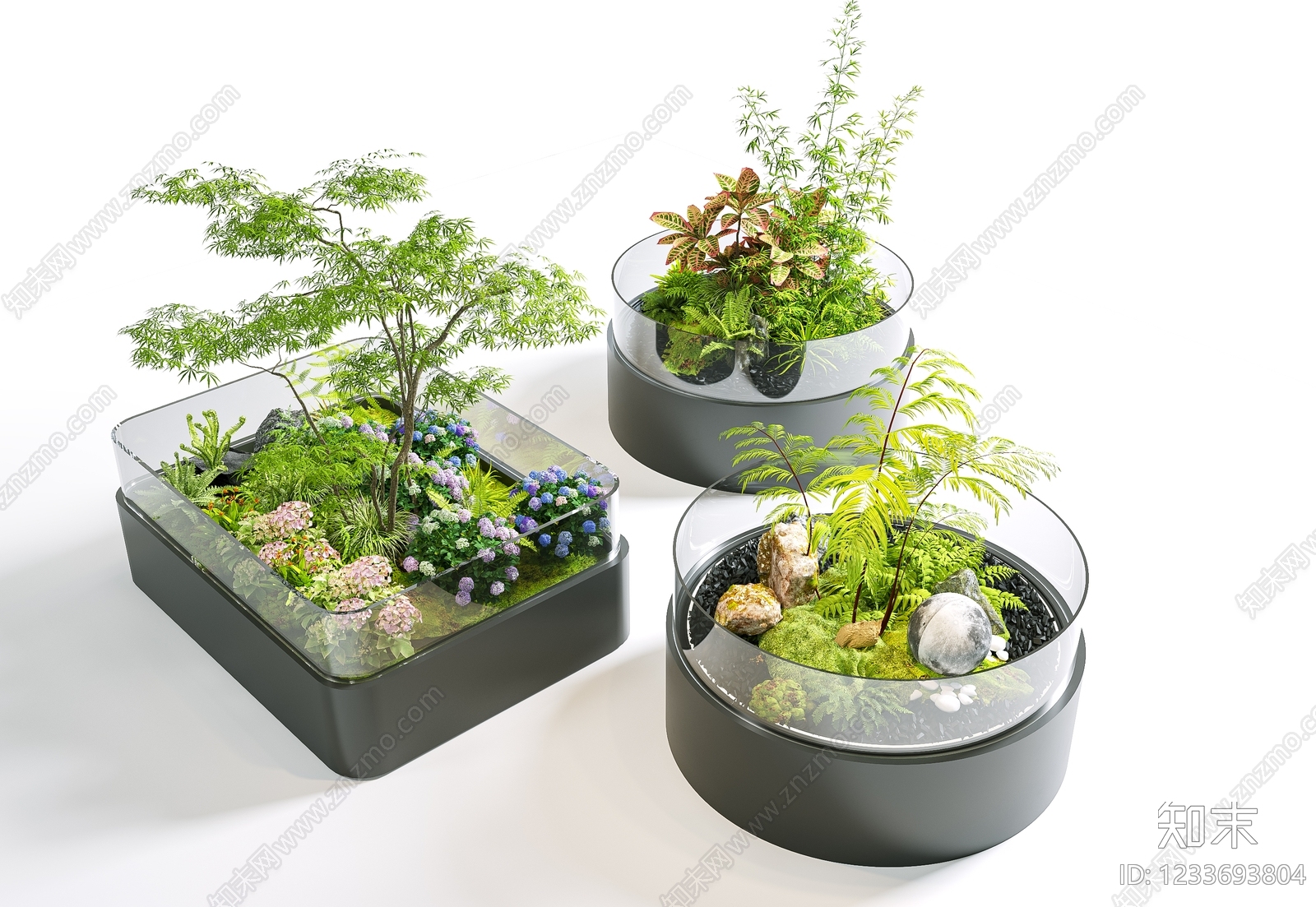 现代花境SU模型下载【ID:1233693804】