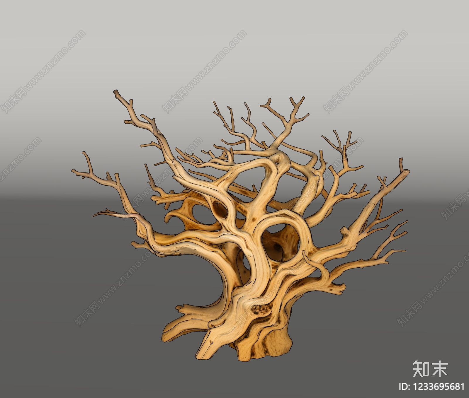 禅意雕塑摆件SU模型下载【ID:1233695681】