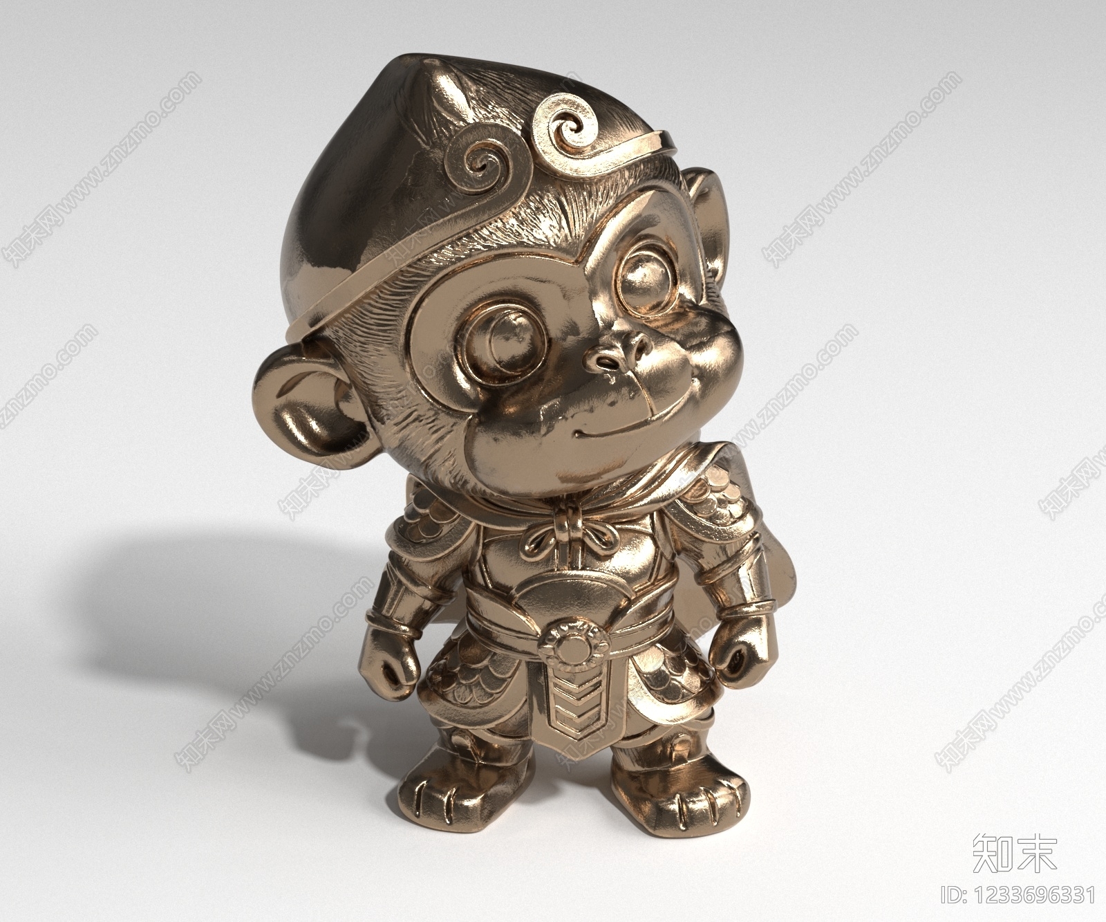 中式雕塑摆件3D模型下载【ID:1233696331】