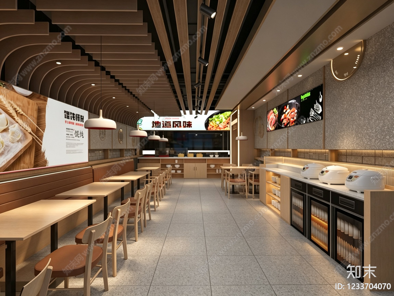 原木风快餐店3D模型下载【ID:1233704070】