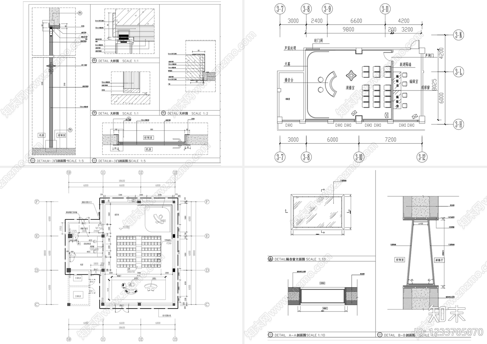 其他办公空间cad施工图下载【ID:1233705070】