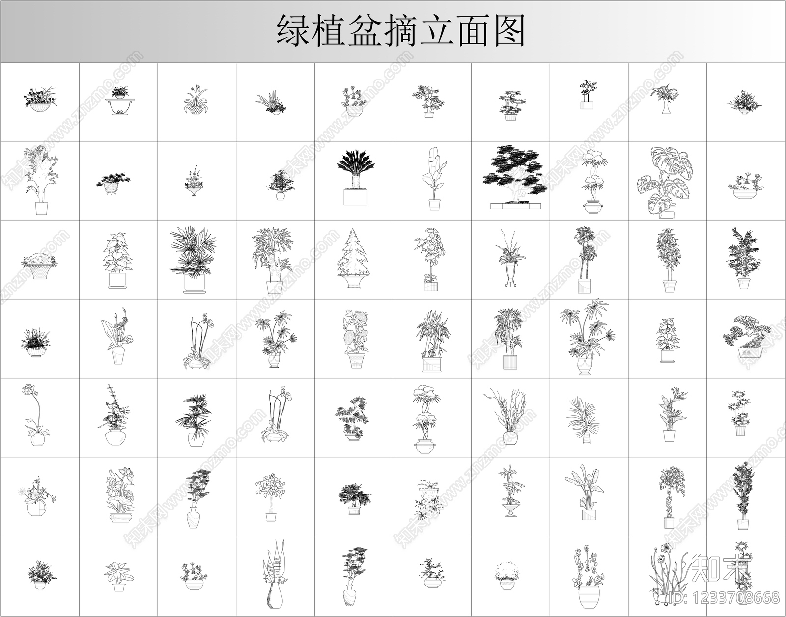 绿植CAD图纸