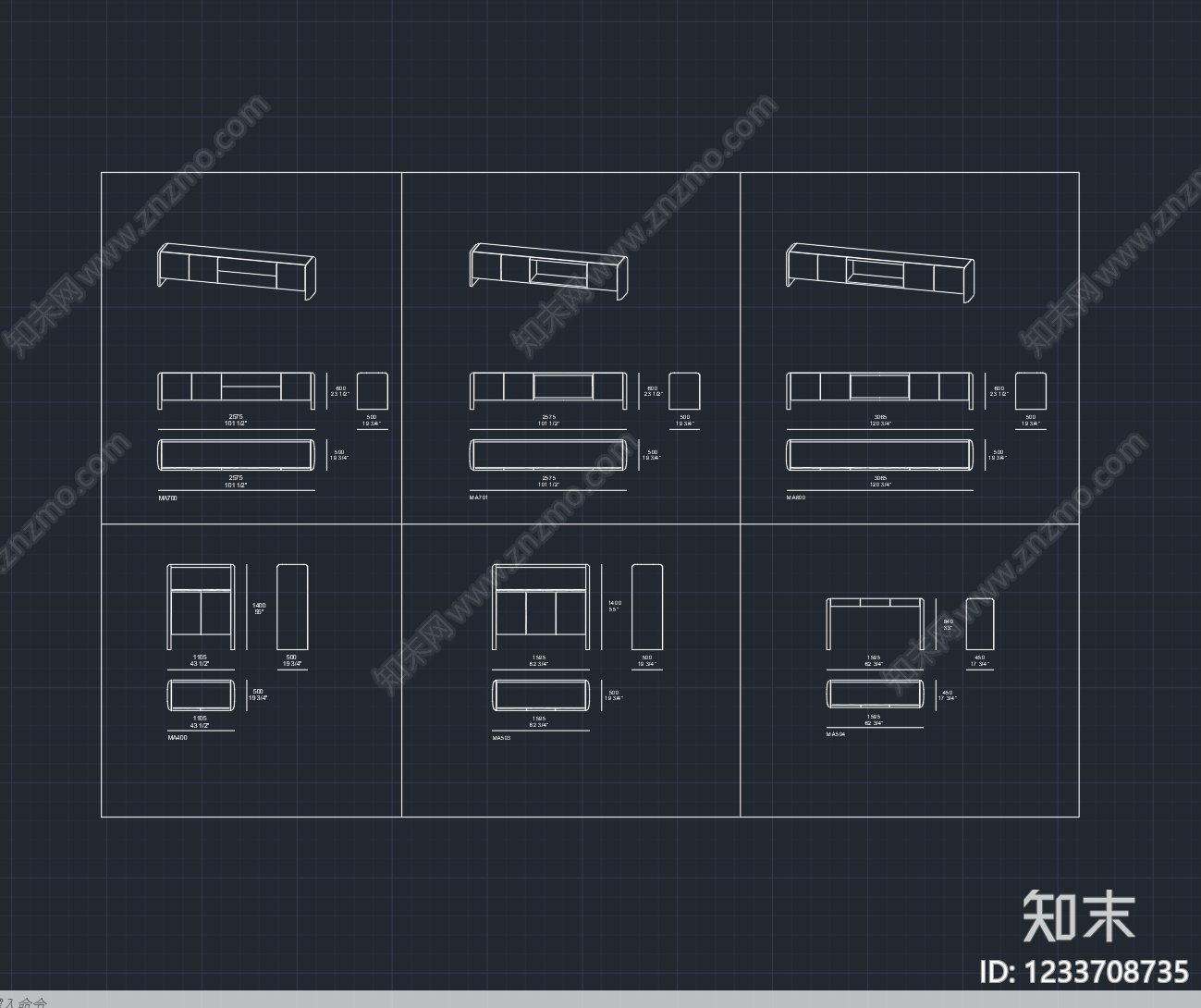 柜子cad施工图下载【ID:1233708735】