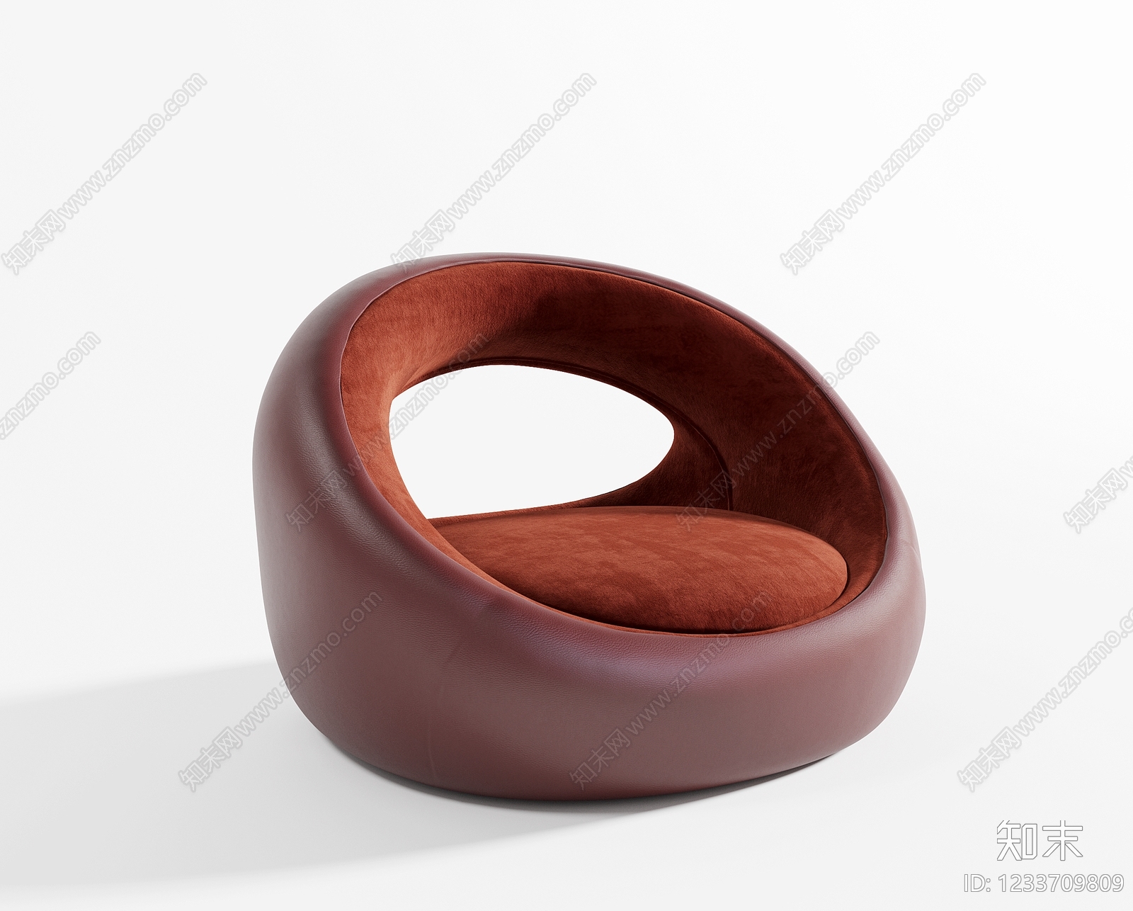 现代单人沙发3D模型下载【ID:1233709809】