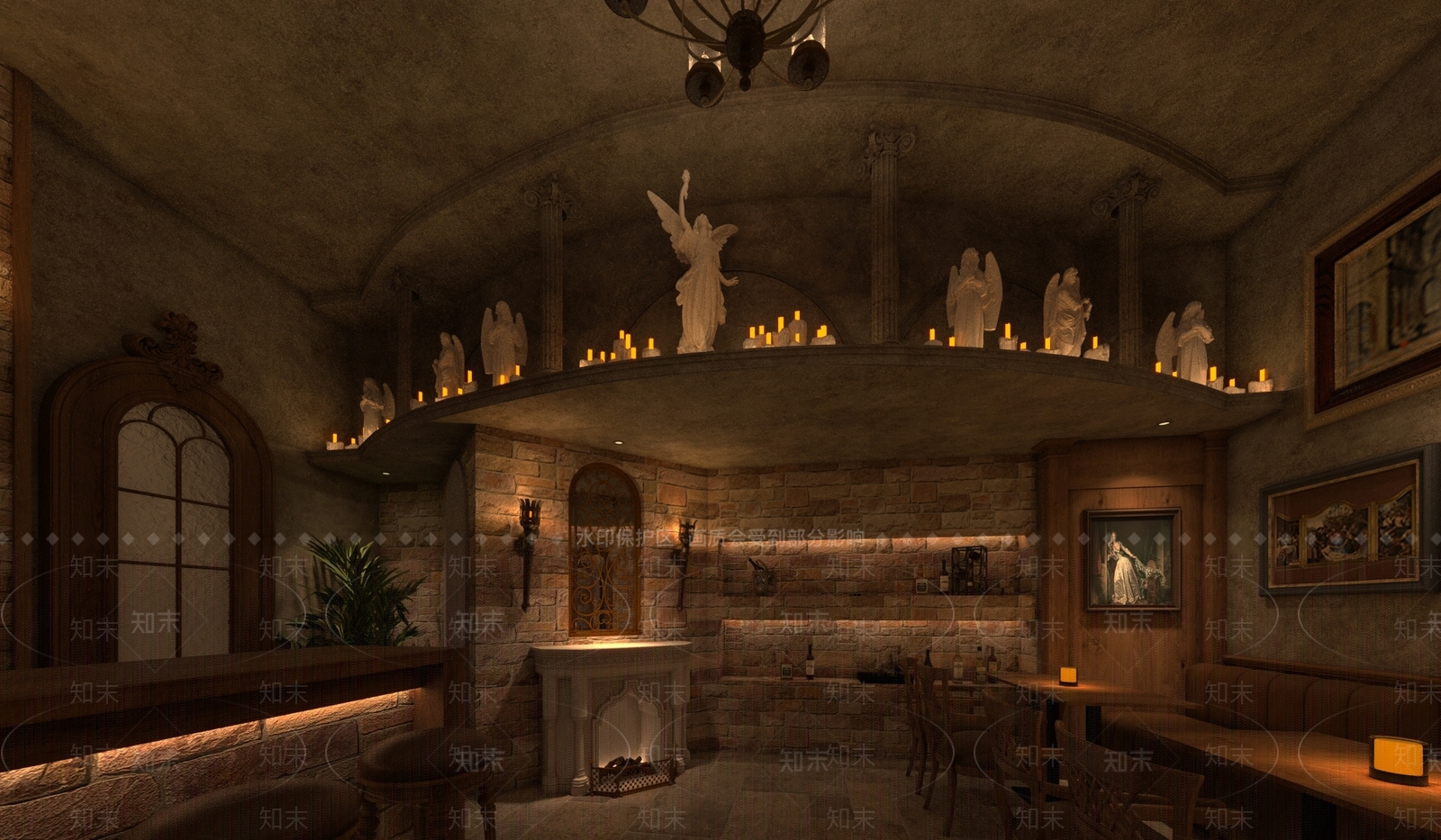 欧式酒馆3D模型下载【ID:1233710368】