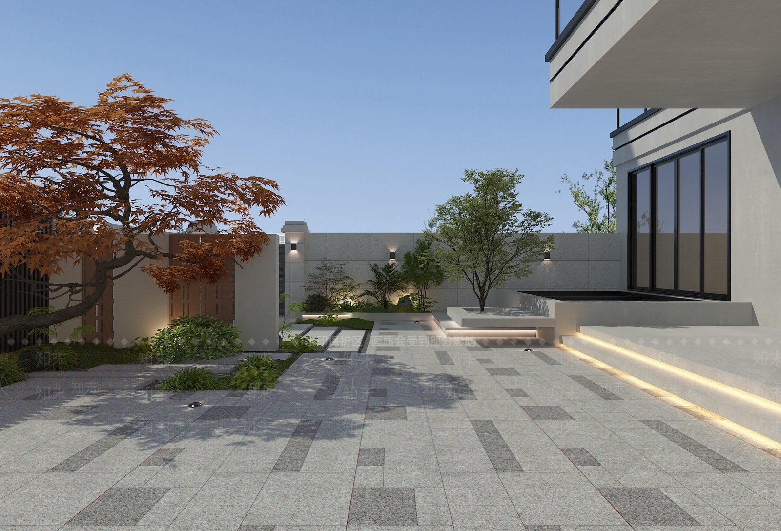 新中式景观庭院3D模型下载【ID:1233711701】