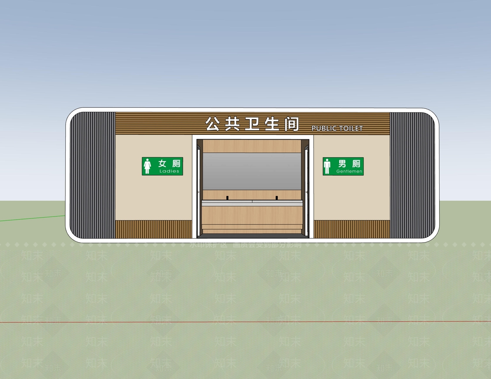 现代简约其他公共建筑SU模型下载【ID:1233714813】
