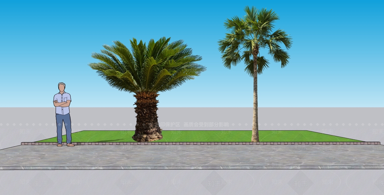 现代主义乔木SU模型下载【ID:1233722791】