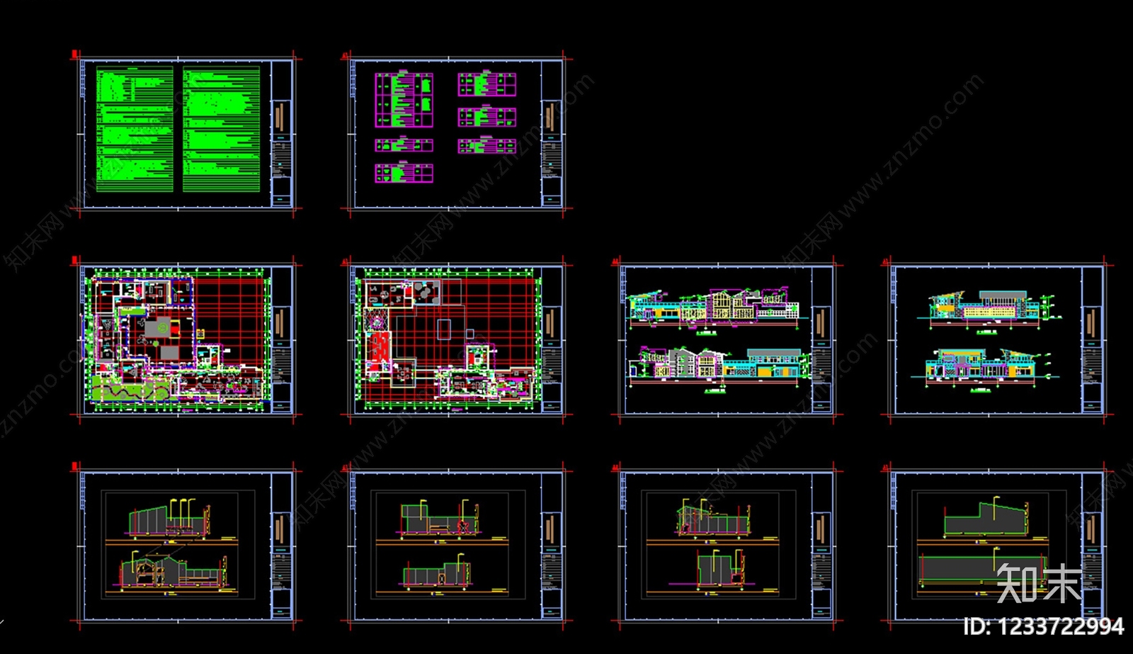 商业建筑cad施工图下载【ID:1233722994】