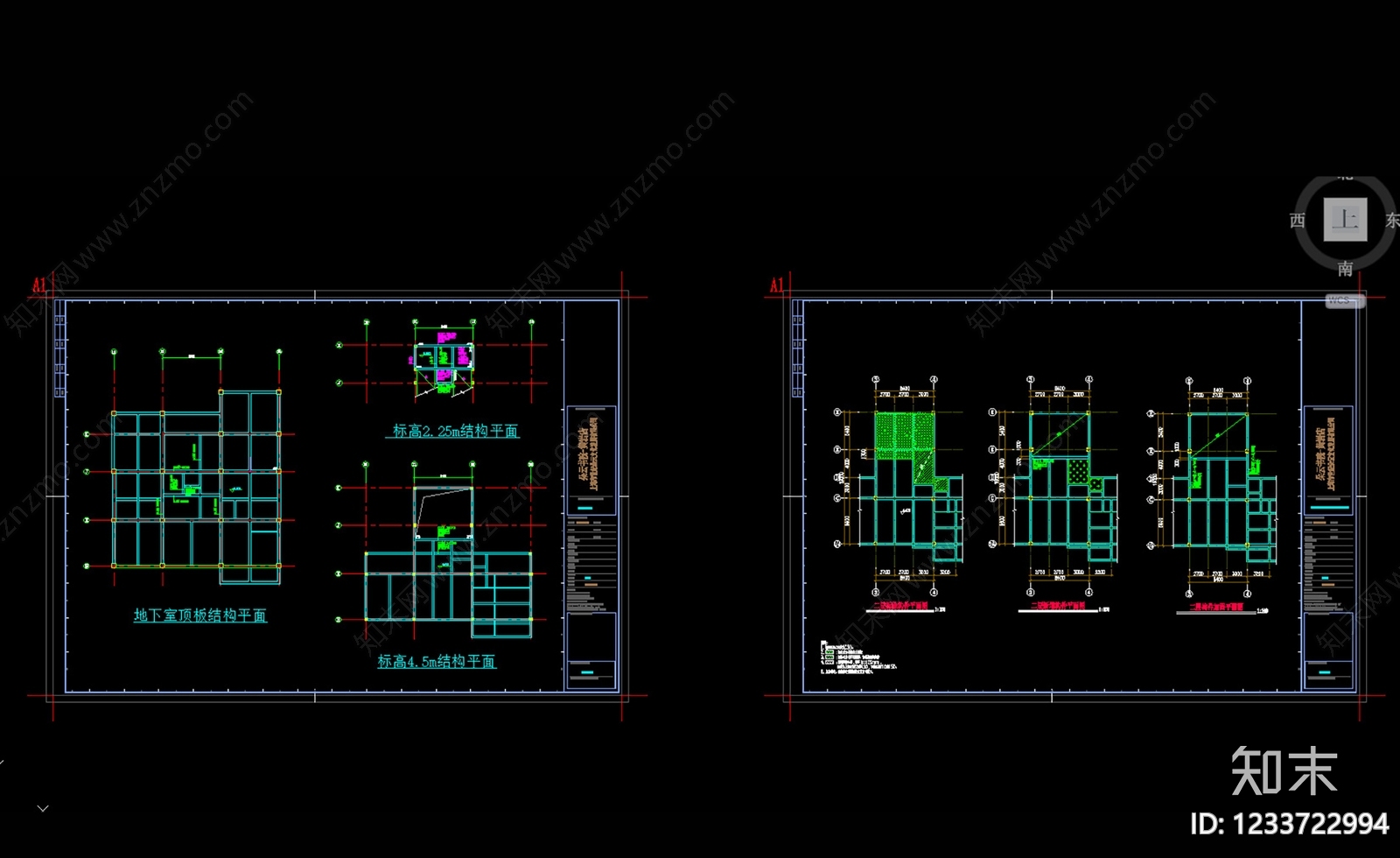 商业建筑cad施工图下载【ID:1233722994】