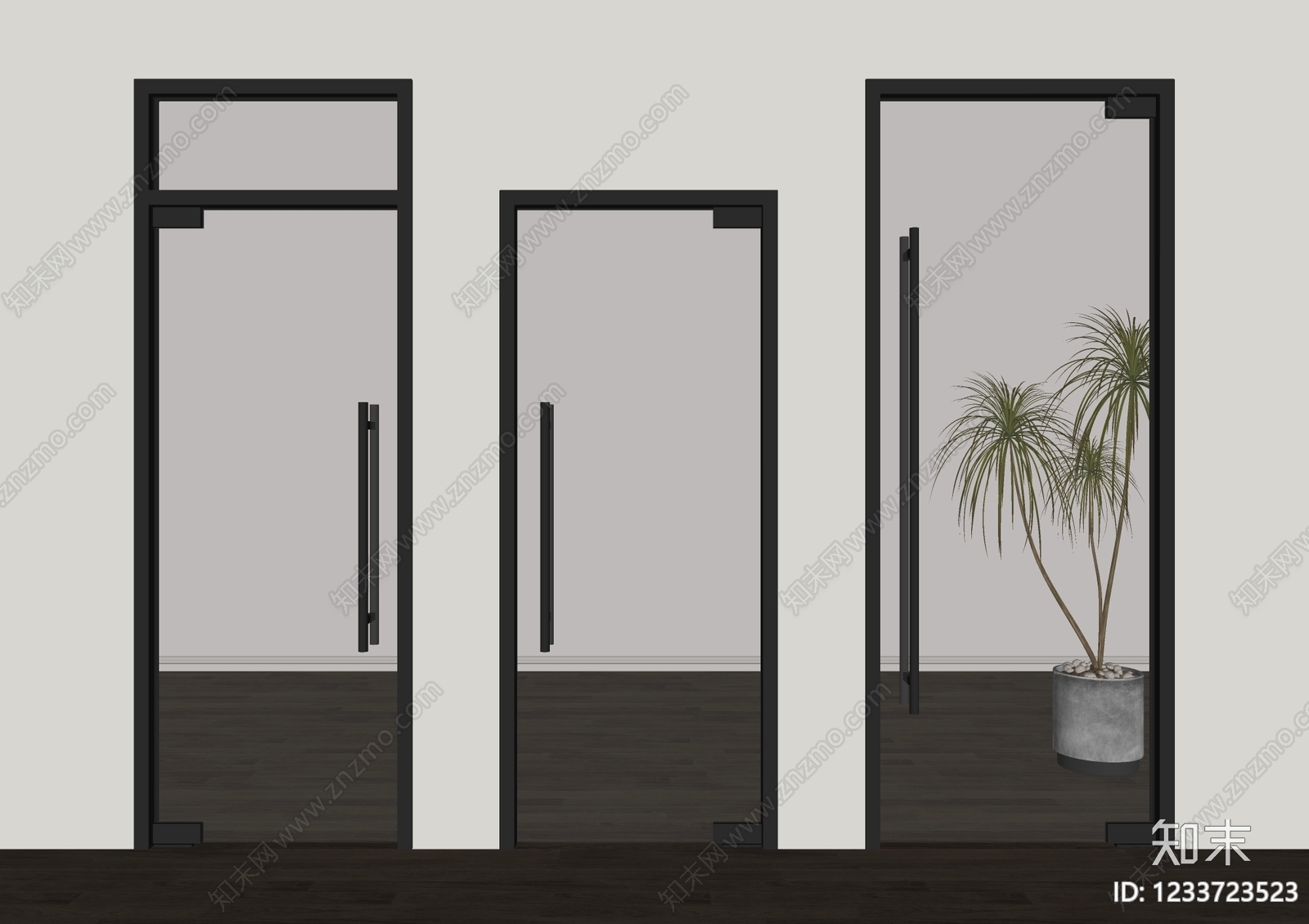 极简单开门SU模型下载【ID:1233723523】