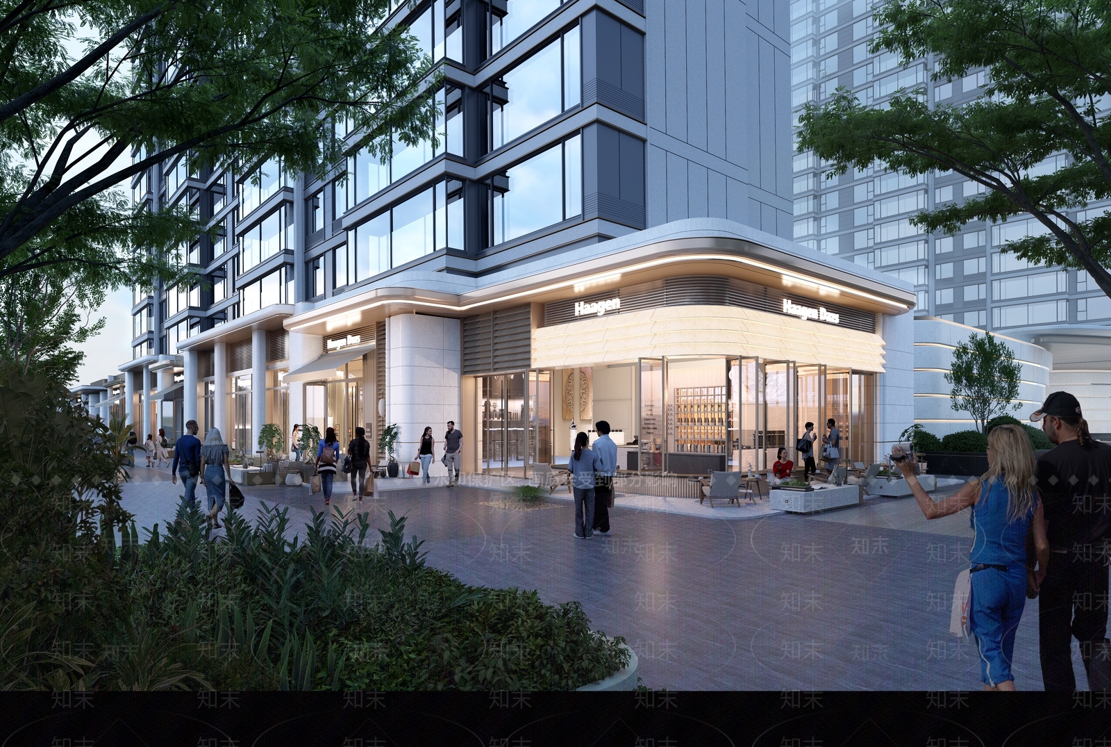 现代小区建筑SU模型下载【ID:1233727324】