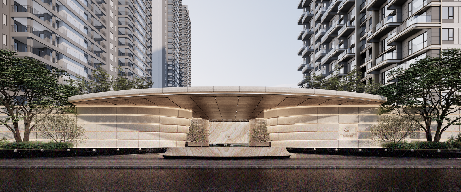 现代小区建筑SU模型下载【ID:1233727324】