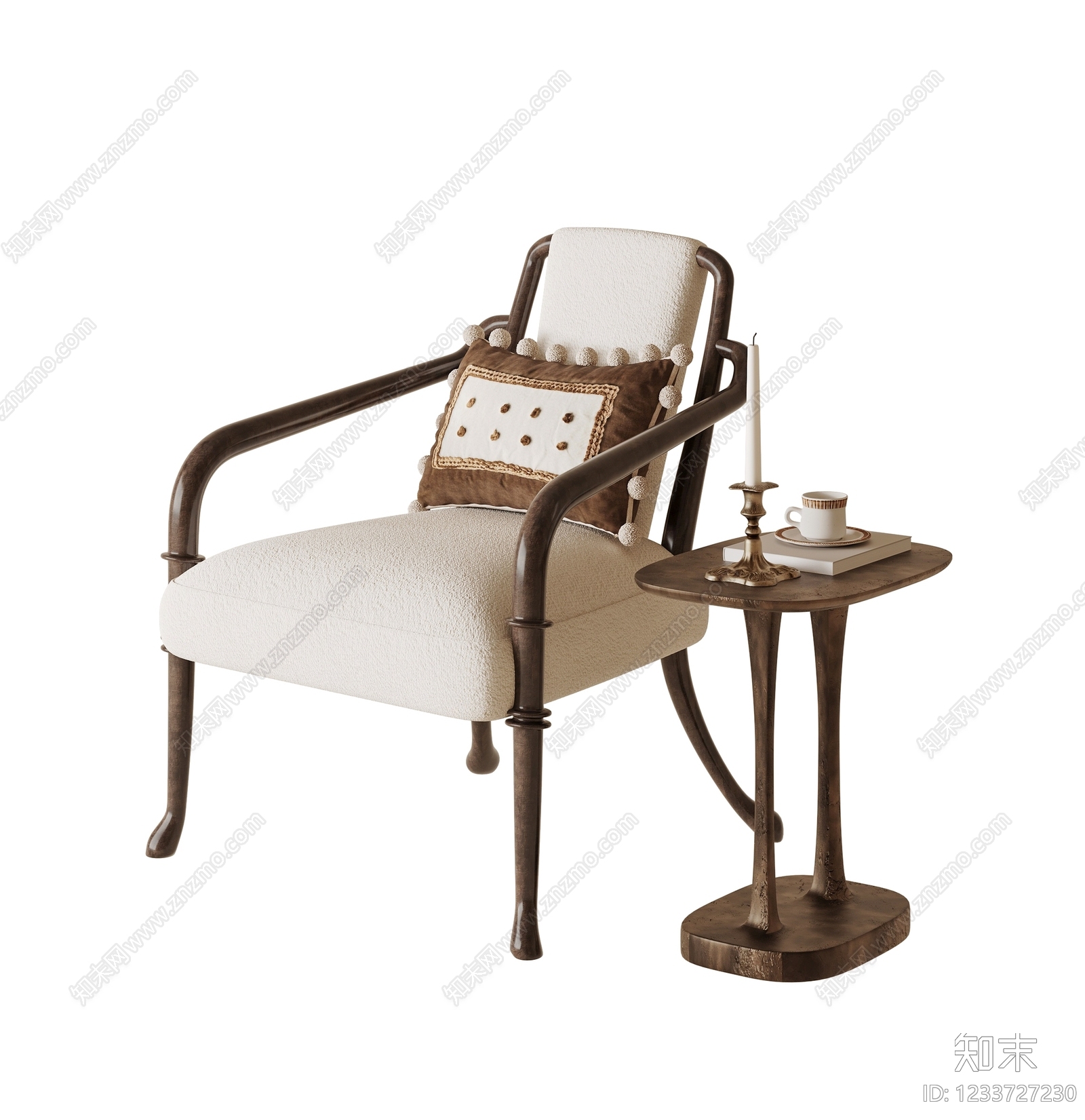 中古风休闲椅SU模型下载【ID:1233727230】