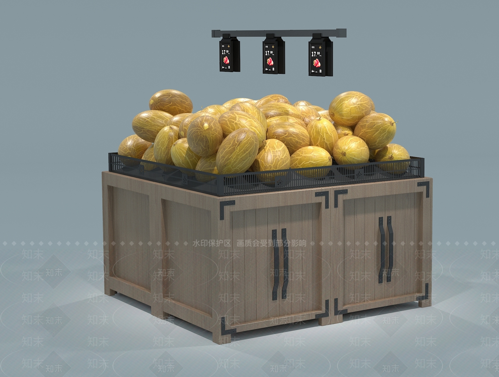 工业风超市3D模型下载【ID:1233730802】