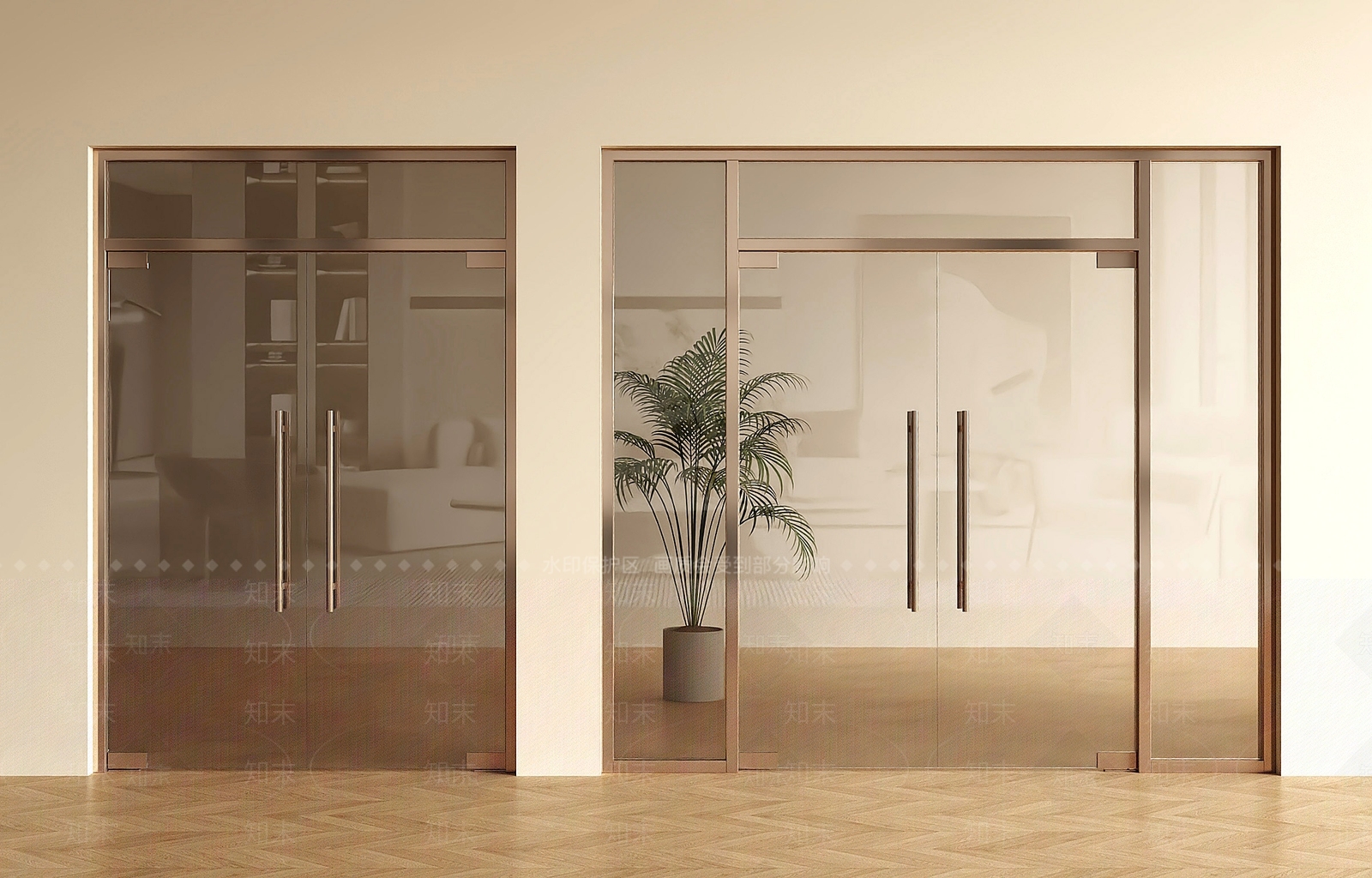轻奢双开门3D模型下载【ID:1233732013】