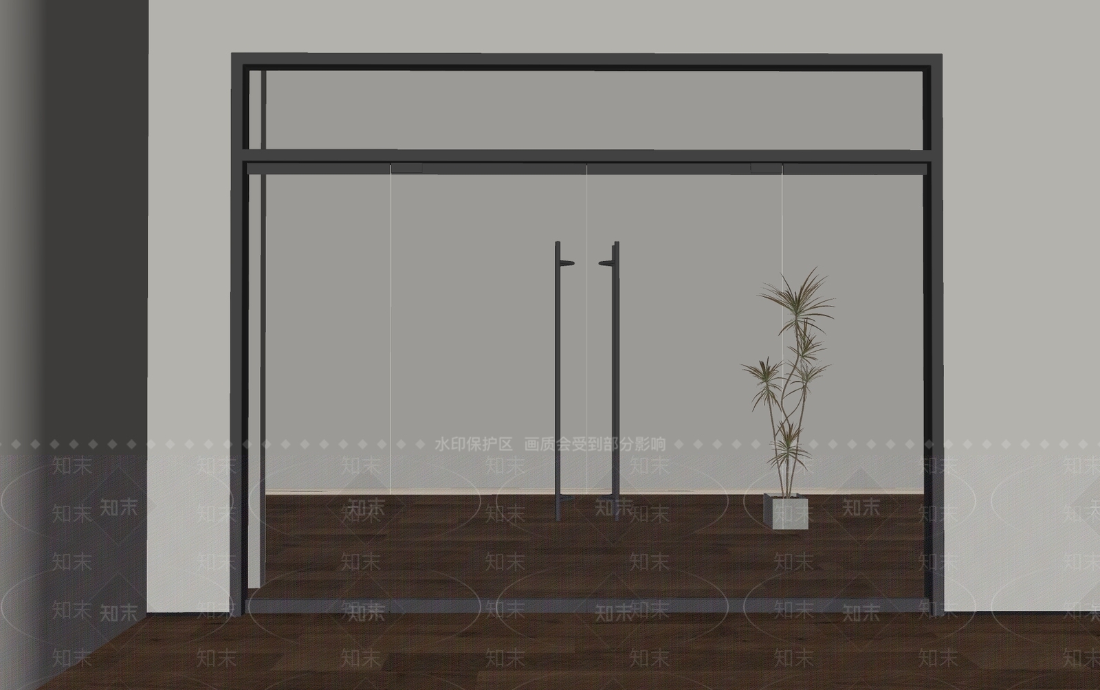 极简双开门SU模型下载【ID:1233732260】