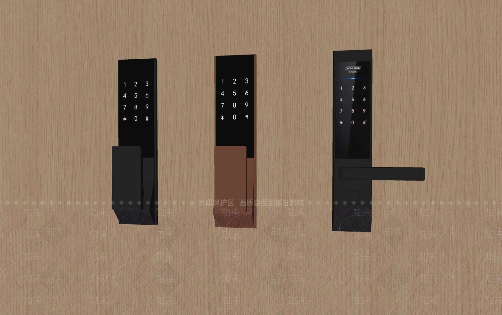 现代简约锁SU模型下载【ID:1233734696】