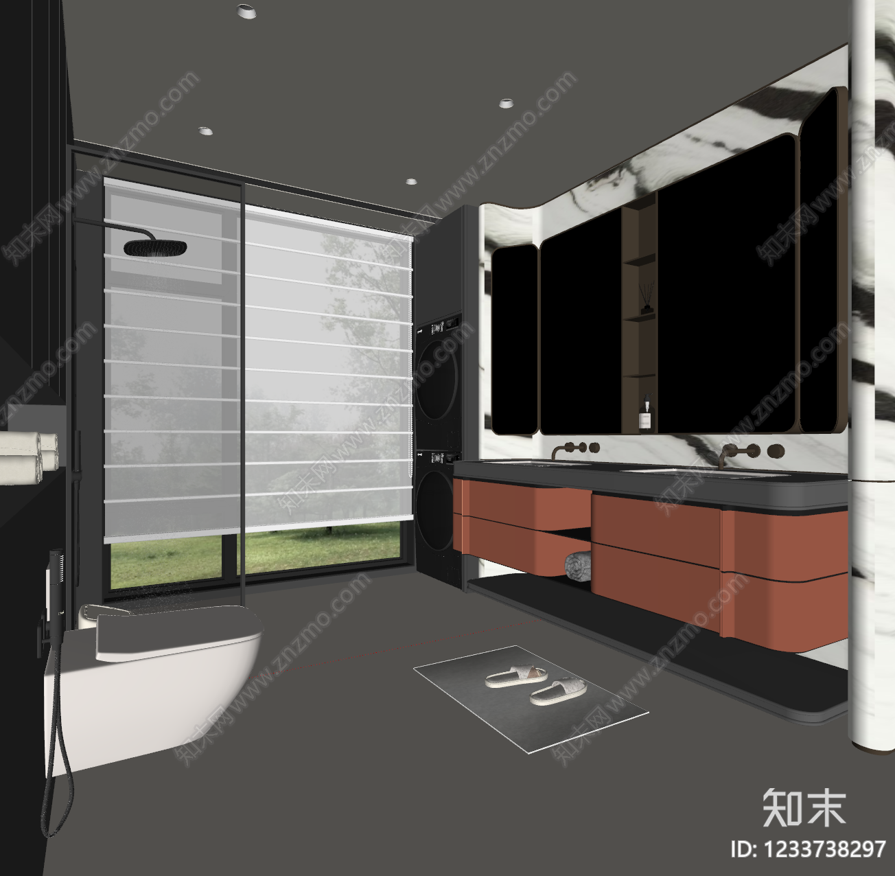 轻奢卫生间SU模型下载【ID:1233738297】