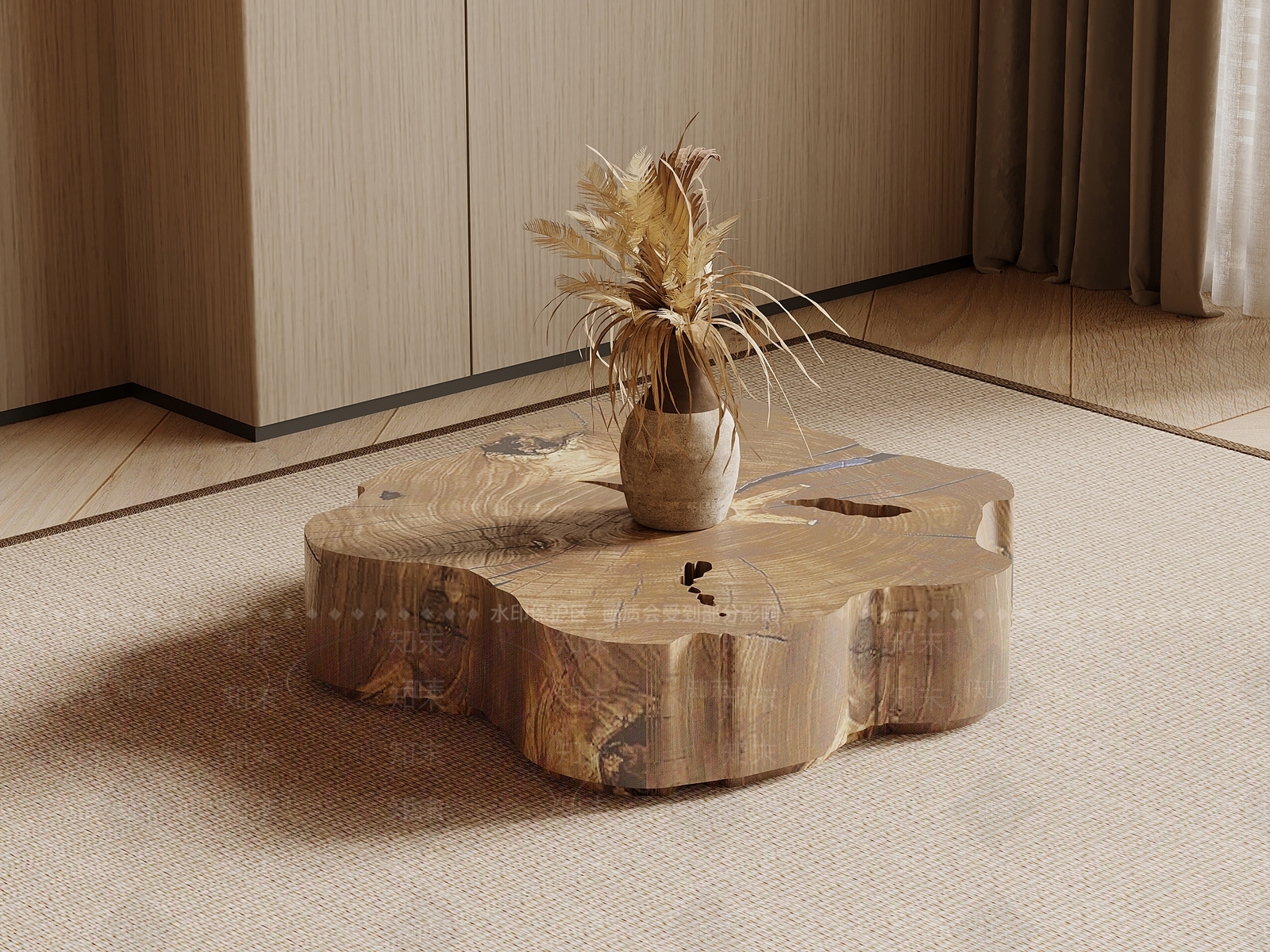 侘寂茶几SU模型下载【ID:1233739198】