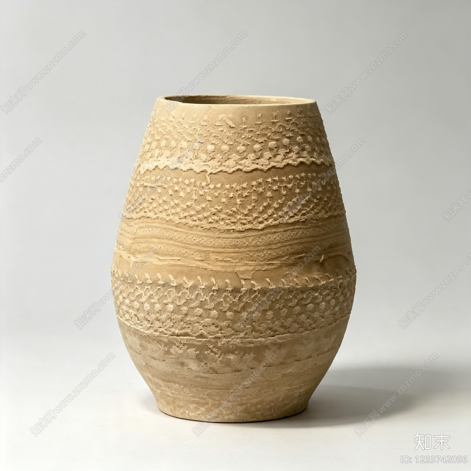 侘寂花瓶3D模型下载【ID:1233742096】