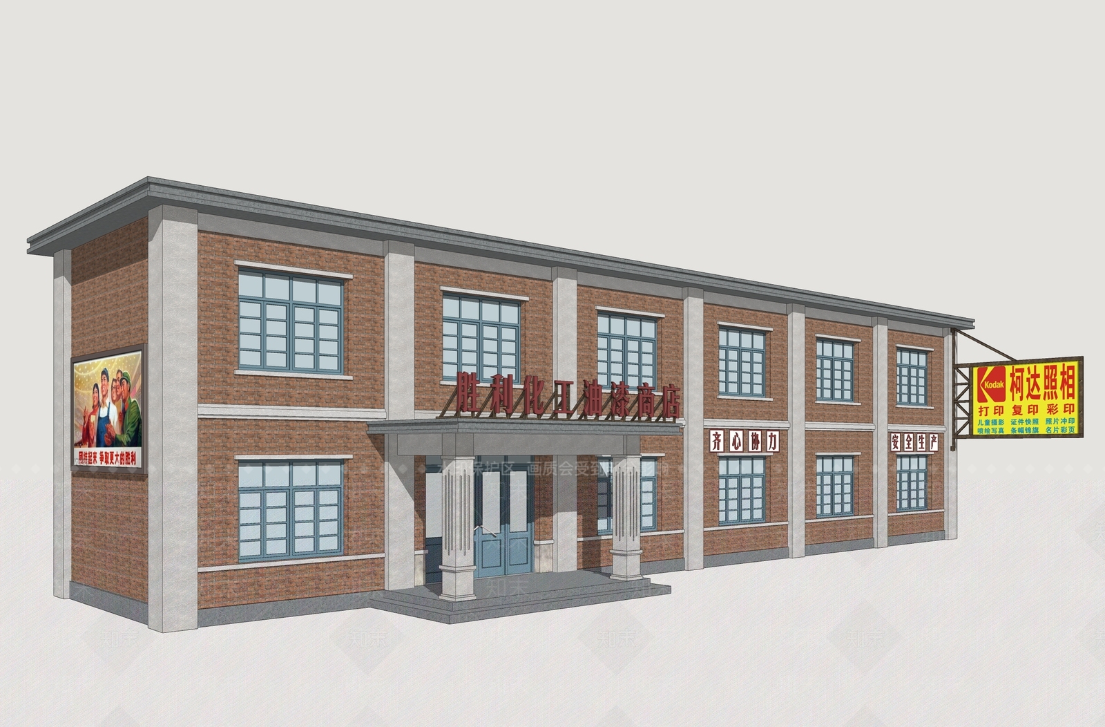 复古其他商业建筑SU模型下载【ID:1233742992】