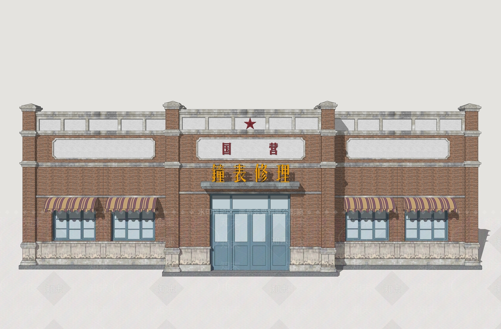 复古其他商业建筑SU模型下载【ID:1233743869】