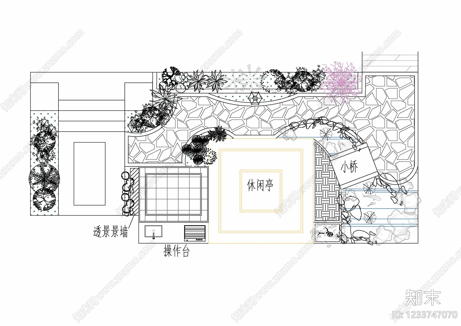 庭院cad施工图下载【ID:1233747070】