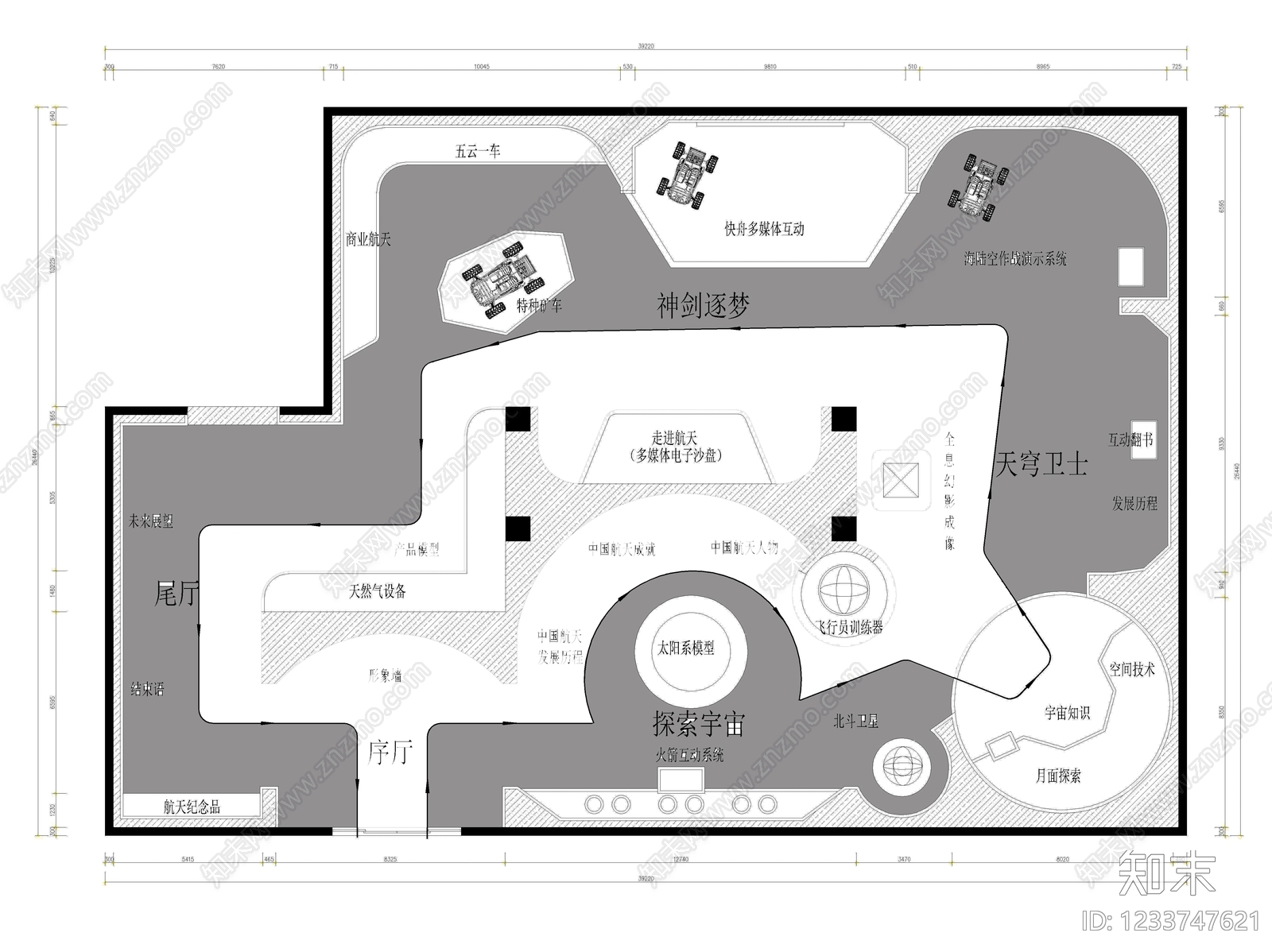 科技展厅CAD图纸