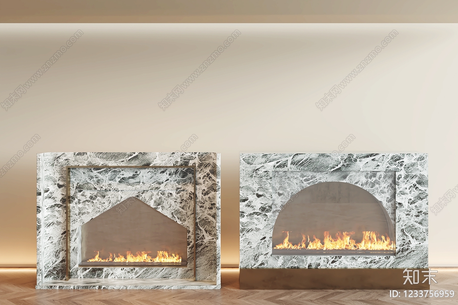 轻奢壁炉SU模型下载【ID:1233756959】