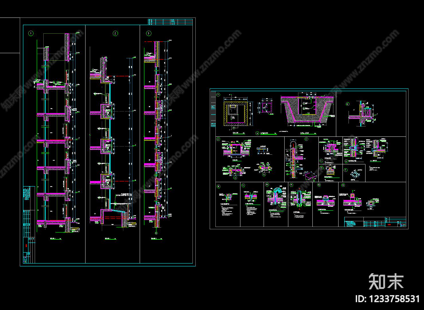 住宅楼建筑cad施工图下载【ID:1233758531】