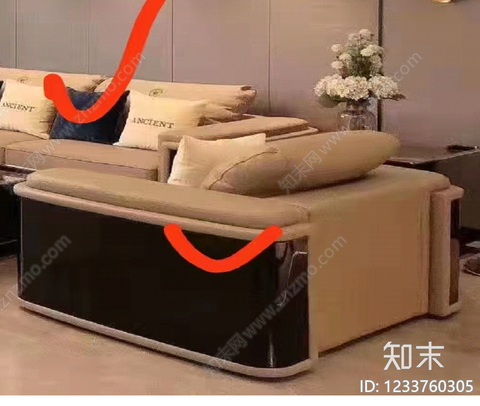 沙发cad施工图下载【ID:1233760305】