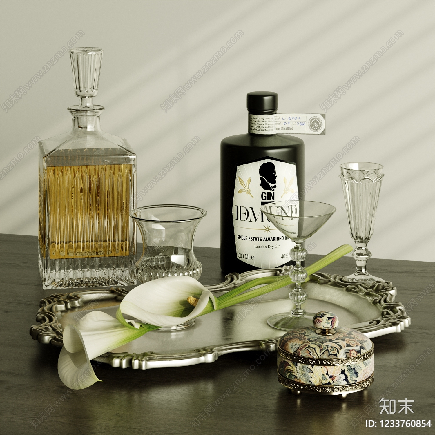 欧式酒具SU模型下载【ID:1233760854】