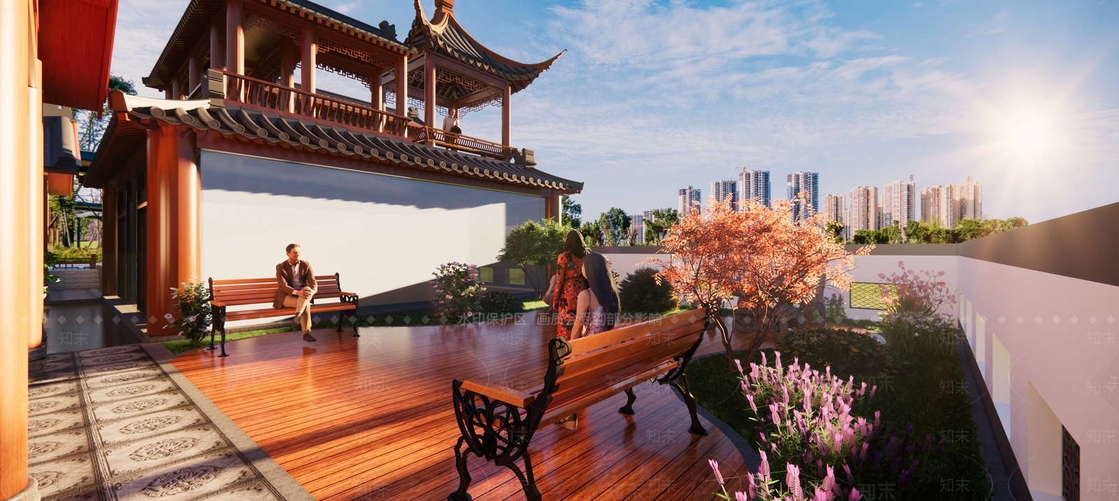 中式古建乡村庭院SU模型下载【ID:1233761617】
