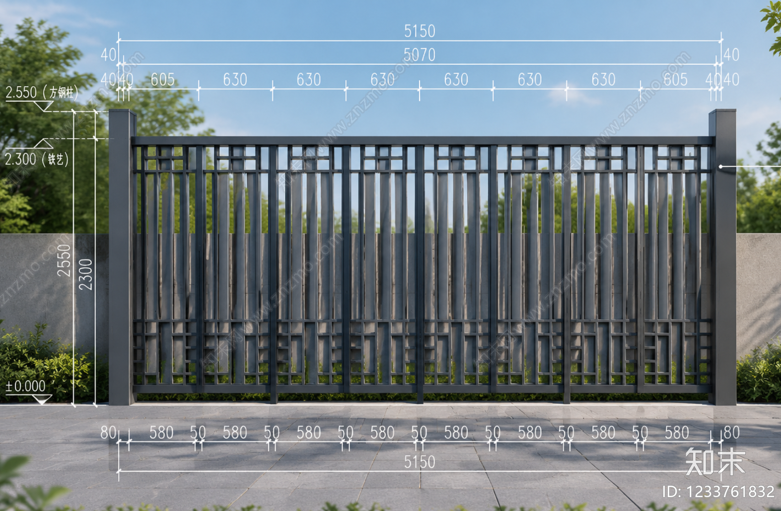 围挡cad施工图下载【ID:1233761832】