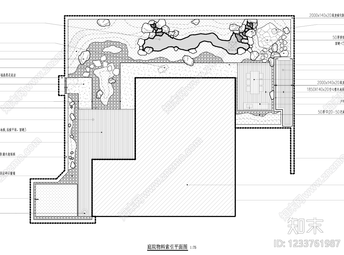 庭院cad施工图下载【ID:1233761987】