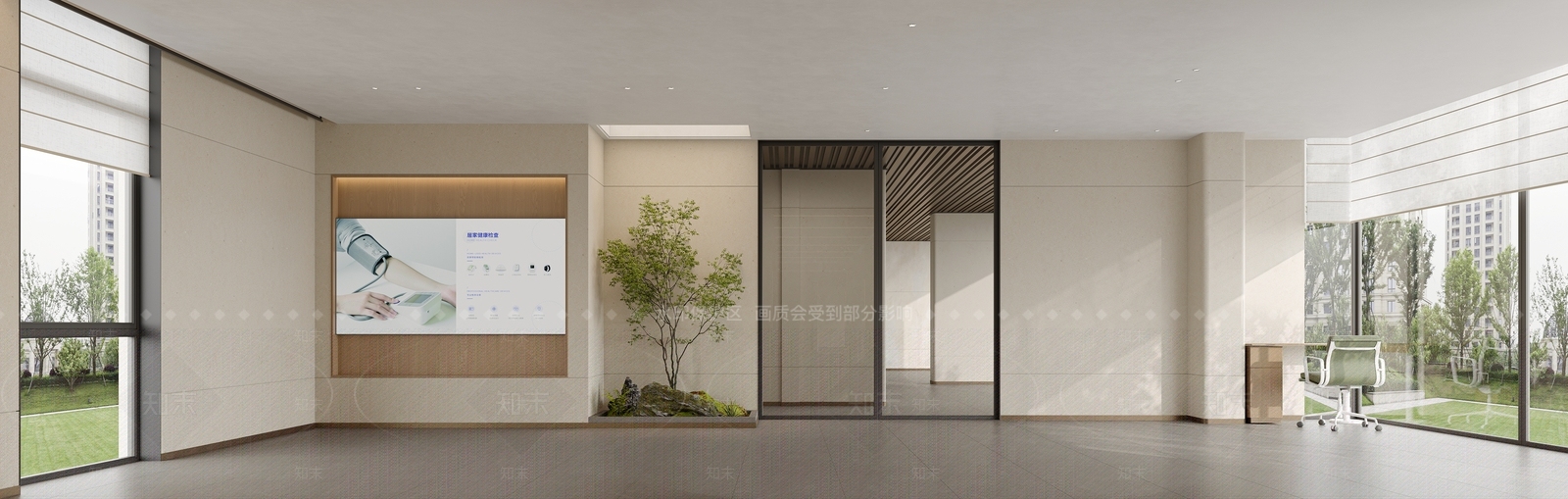 新中式养老院3D模型下载【ID:1233762113】