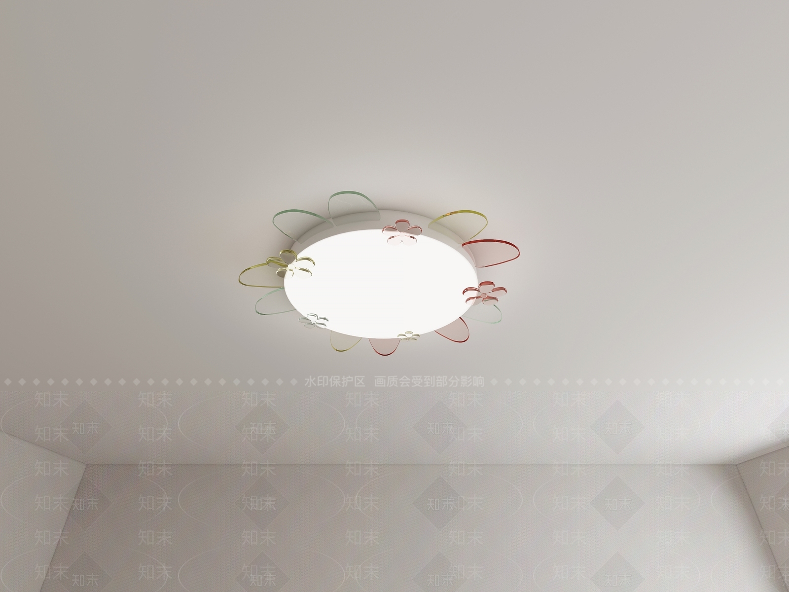 现代简约儿童房吸顶灯3D模型下载【ID:1233763762】