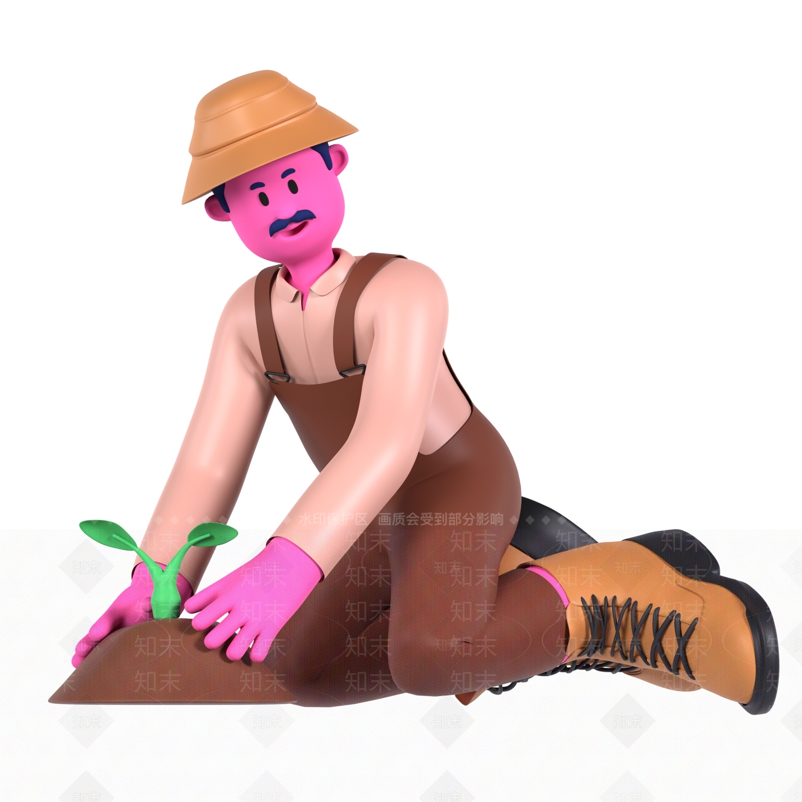 孟菲斯虚拟人物3D模型下载【ID:1233766027】