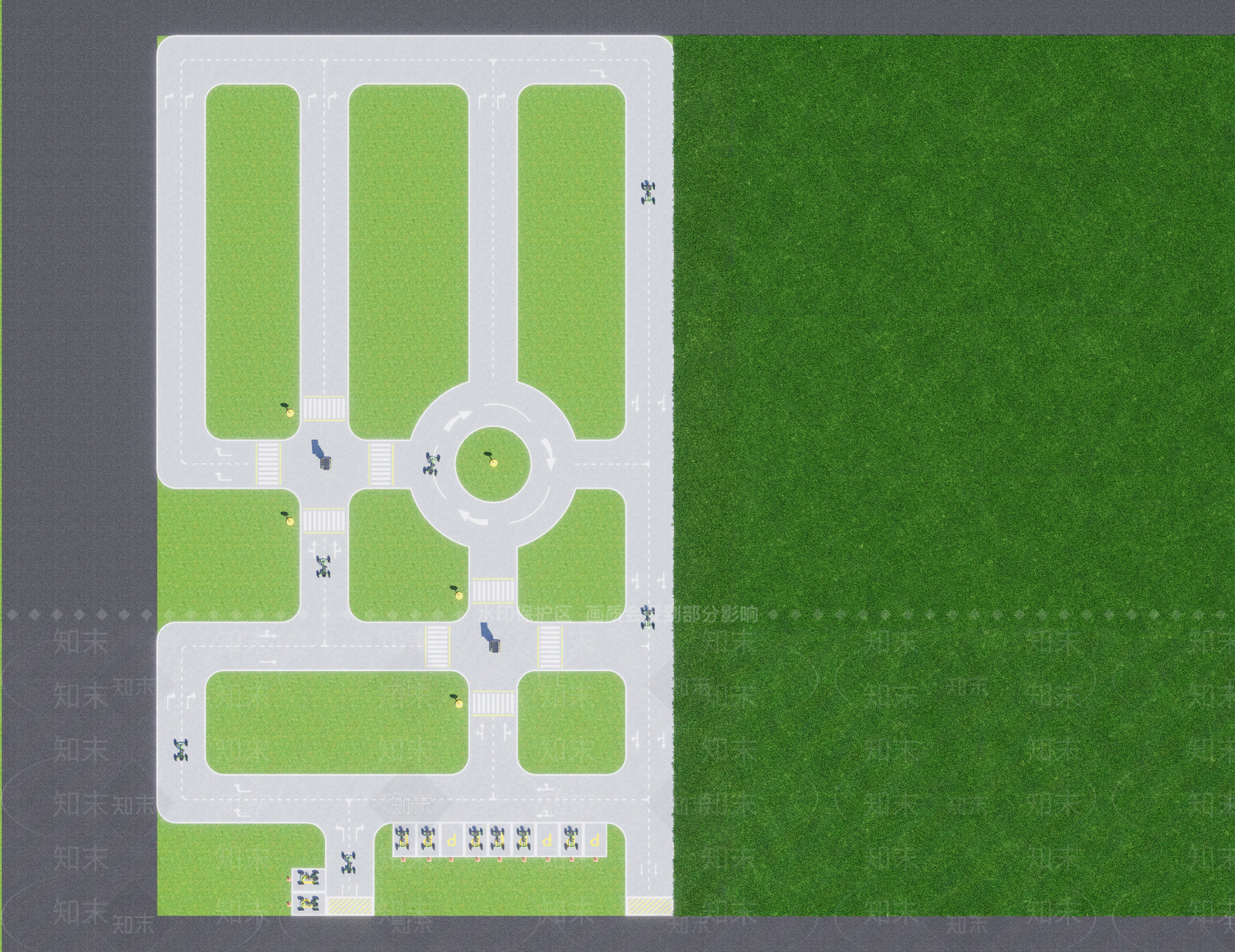 现代街道3D模型下载【ID:1233768857】