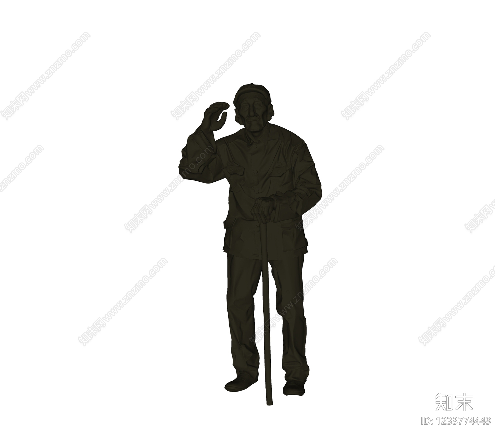 中式男人SU模型下载【ID:1233774449】