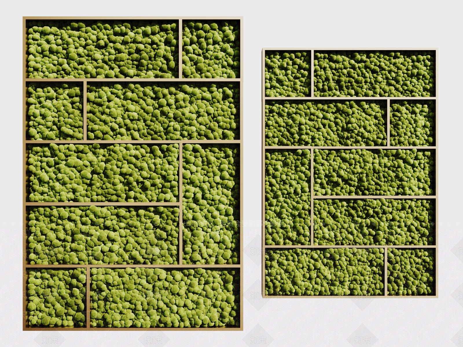 现代简约苔藓3D模型下载【ID:1233780491】