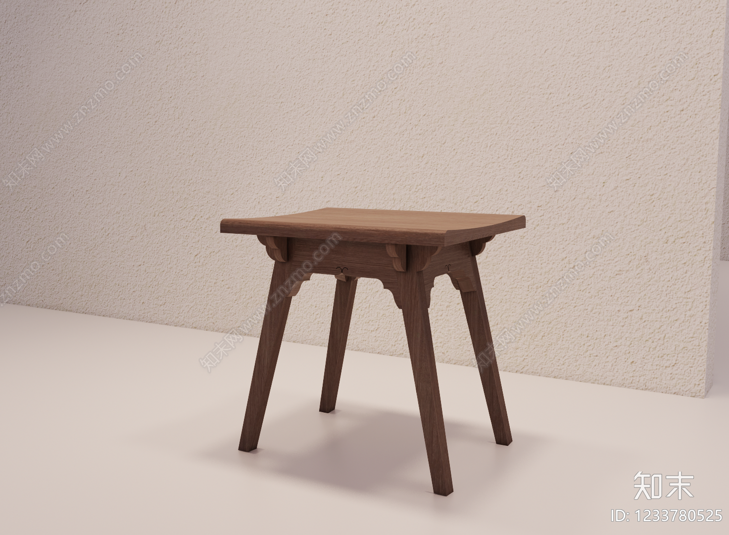 新中式其他凳子SU模型下载【ID:1233780525】