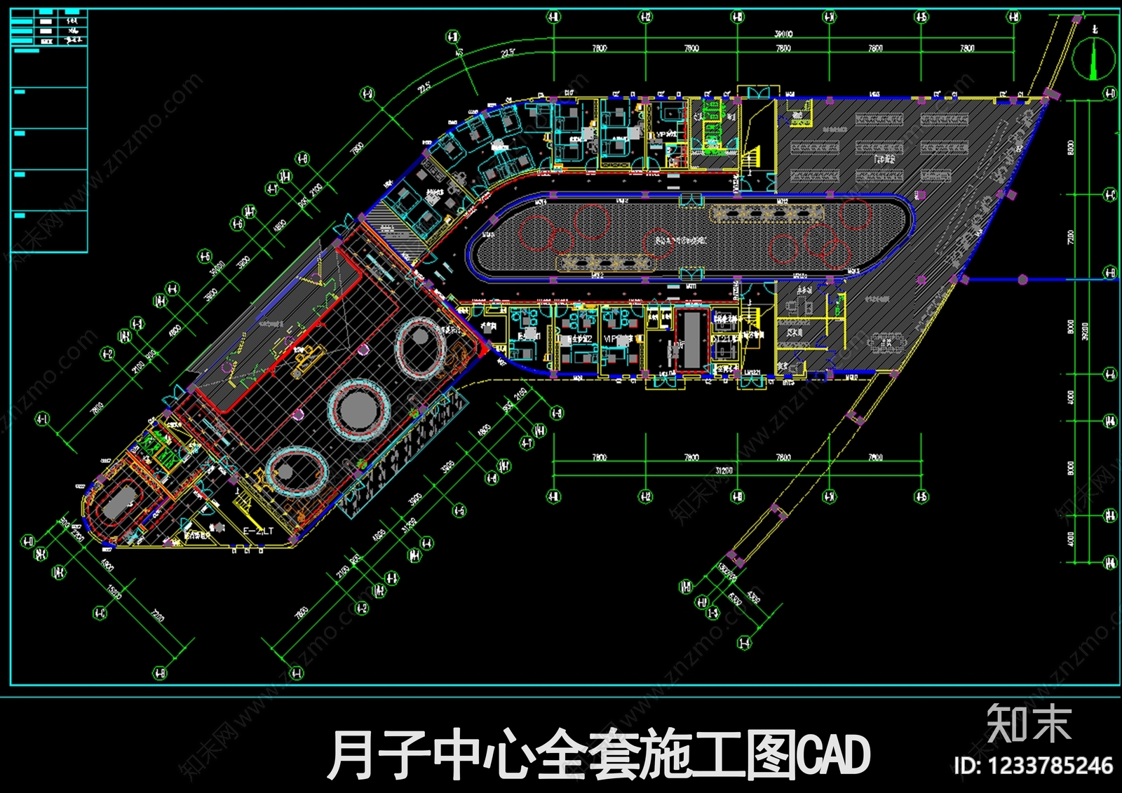 医院建筑cad施工图下载【ID:1233785246】
