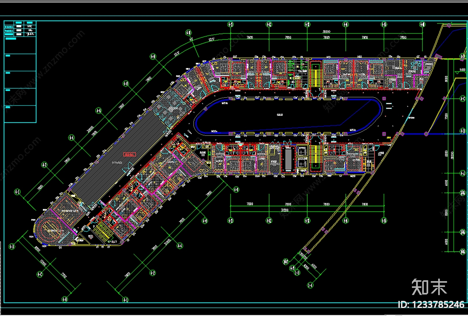 医院建筑cad施工图下载【ID:1233785246】